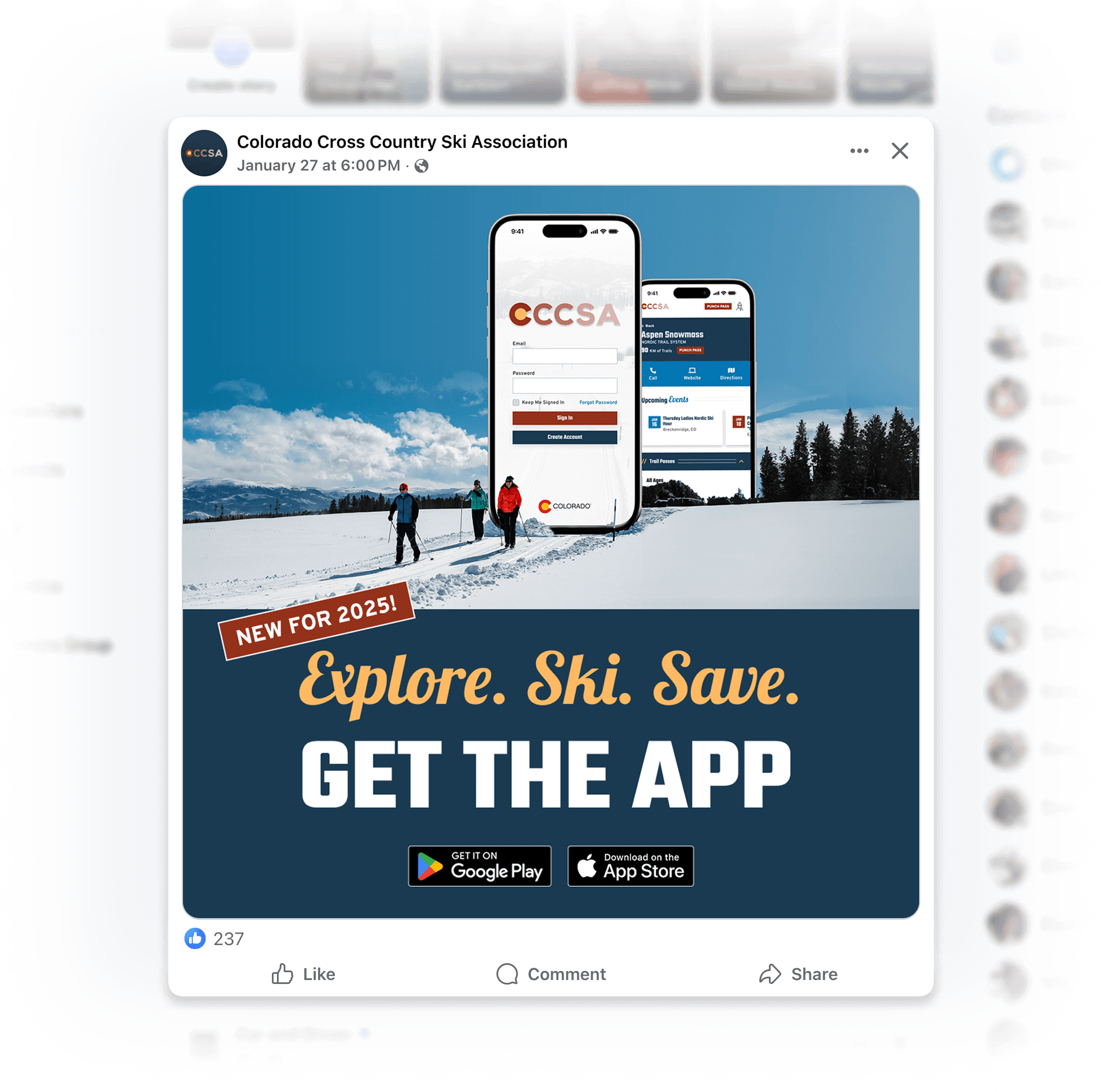 CCCSA Punch Pass Facebook Ad